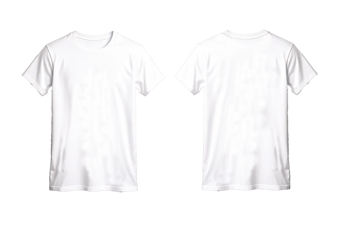 Remera, frente y dorso con el diseño Mozo apurado y el nombre Borra, estampado en tinta negro